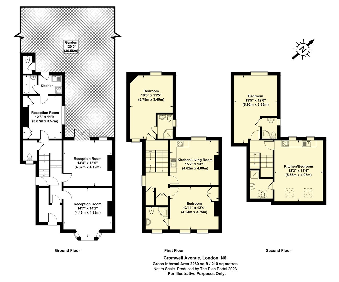 Double bedroom luxury studio flat in a fine shared